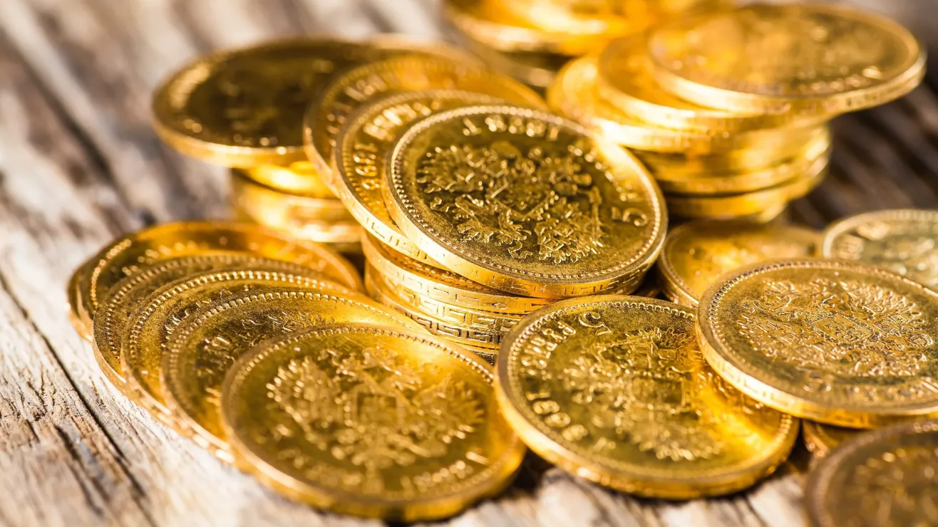 Monedas de oro