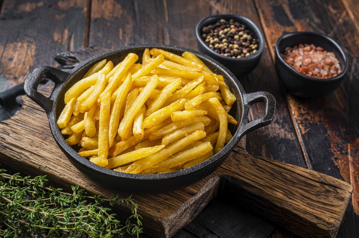 Potato french fries papas fritas