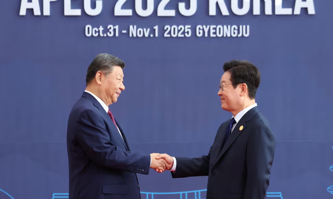 Xi Jinping y Lee Jae Myung