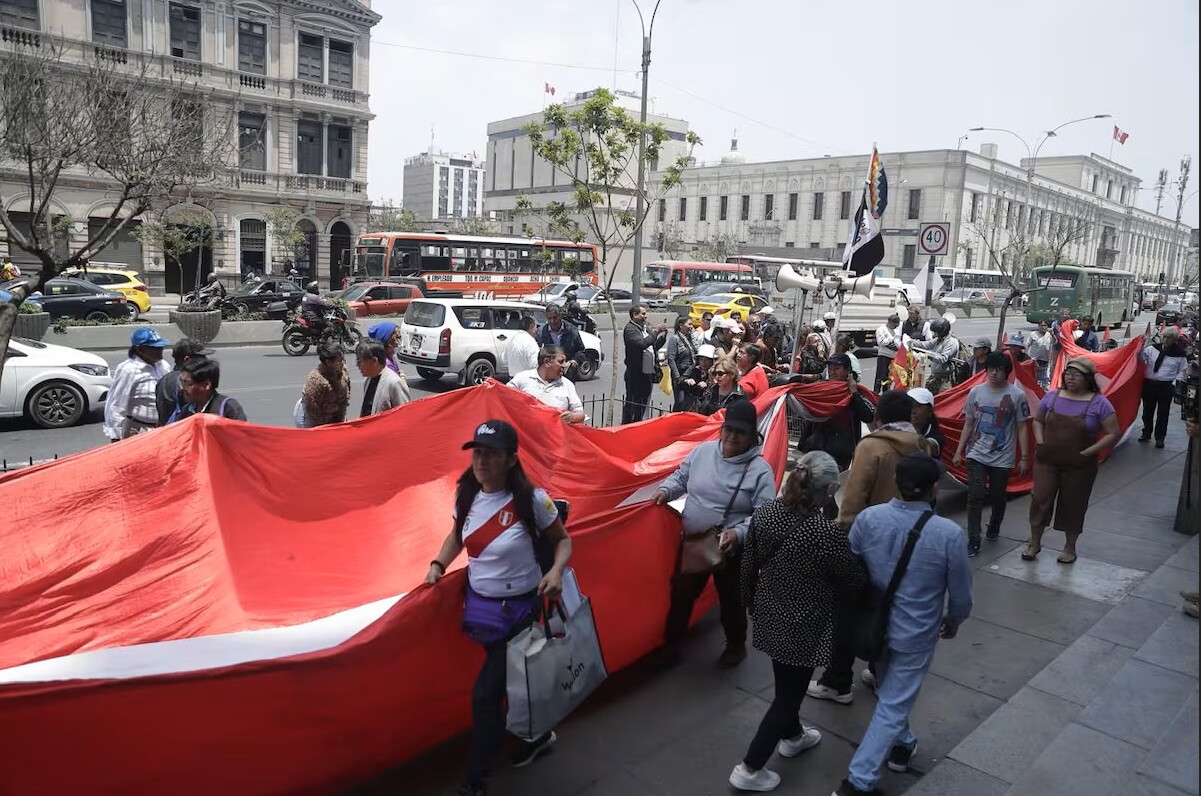 Manifestación de Delia Espinoza