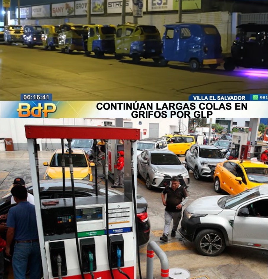 Colas gasolina GLP grifos