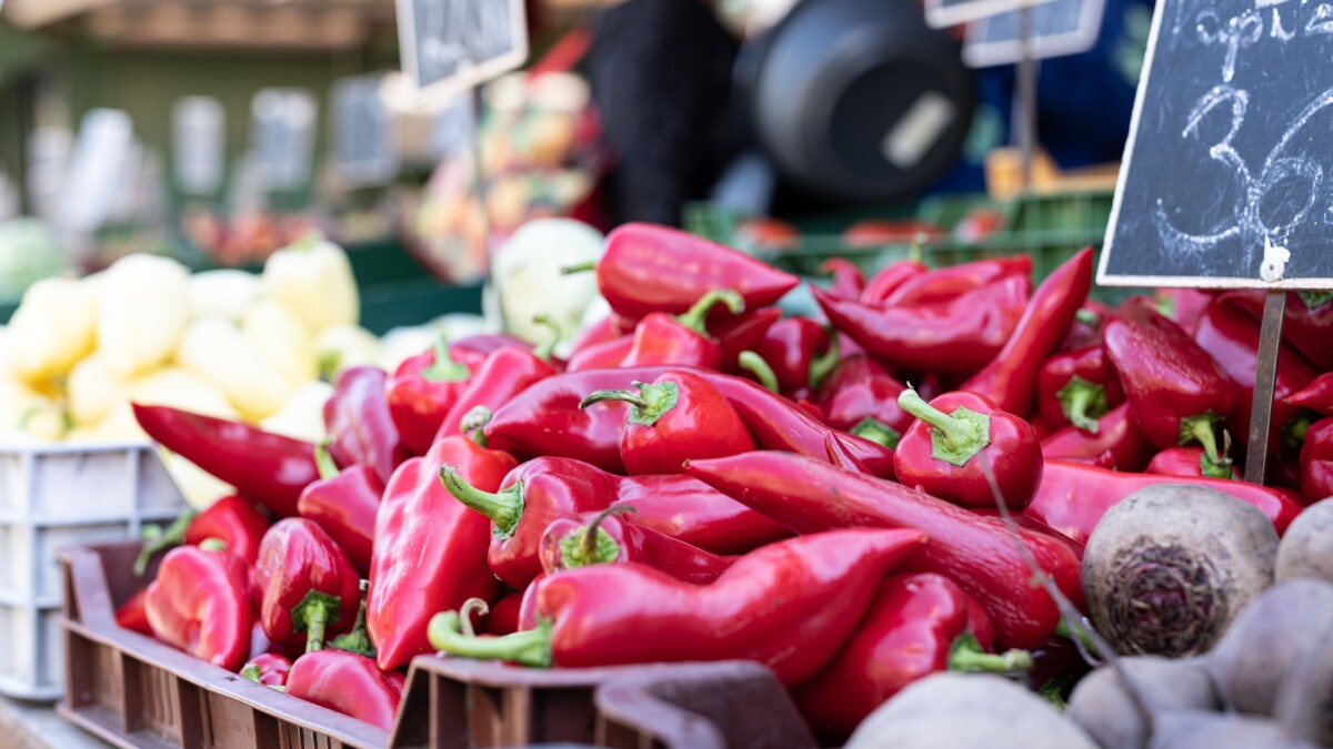 An,Enticing,Closeup,Of,Vibrant,Fresh,Piquillo,Peppers,On,Display