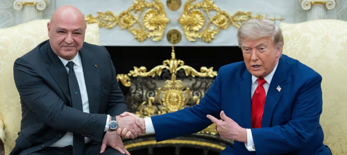 Joseph Aoun y Donald Trump