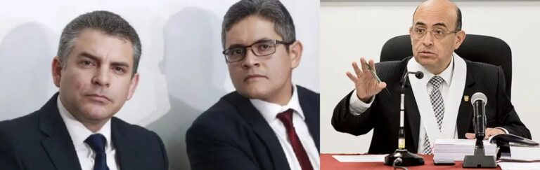 Rafael Vela, José Domingo Pérez y Víctor Zúñiga