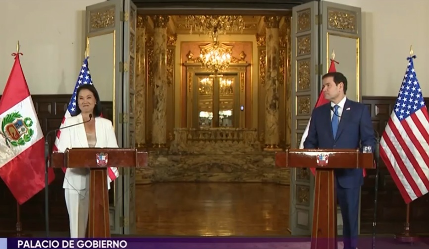 Keiko y Marco Rubio