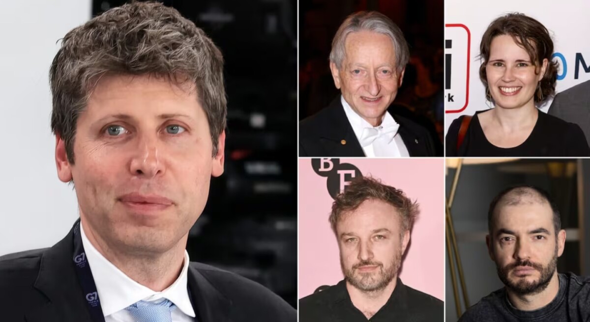 Sam Altman, Geoffrey Hinton, Helen Toner, Daniel Kokotajlo e Ilya Sutskever